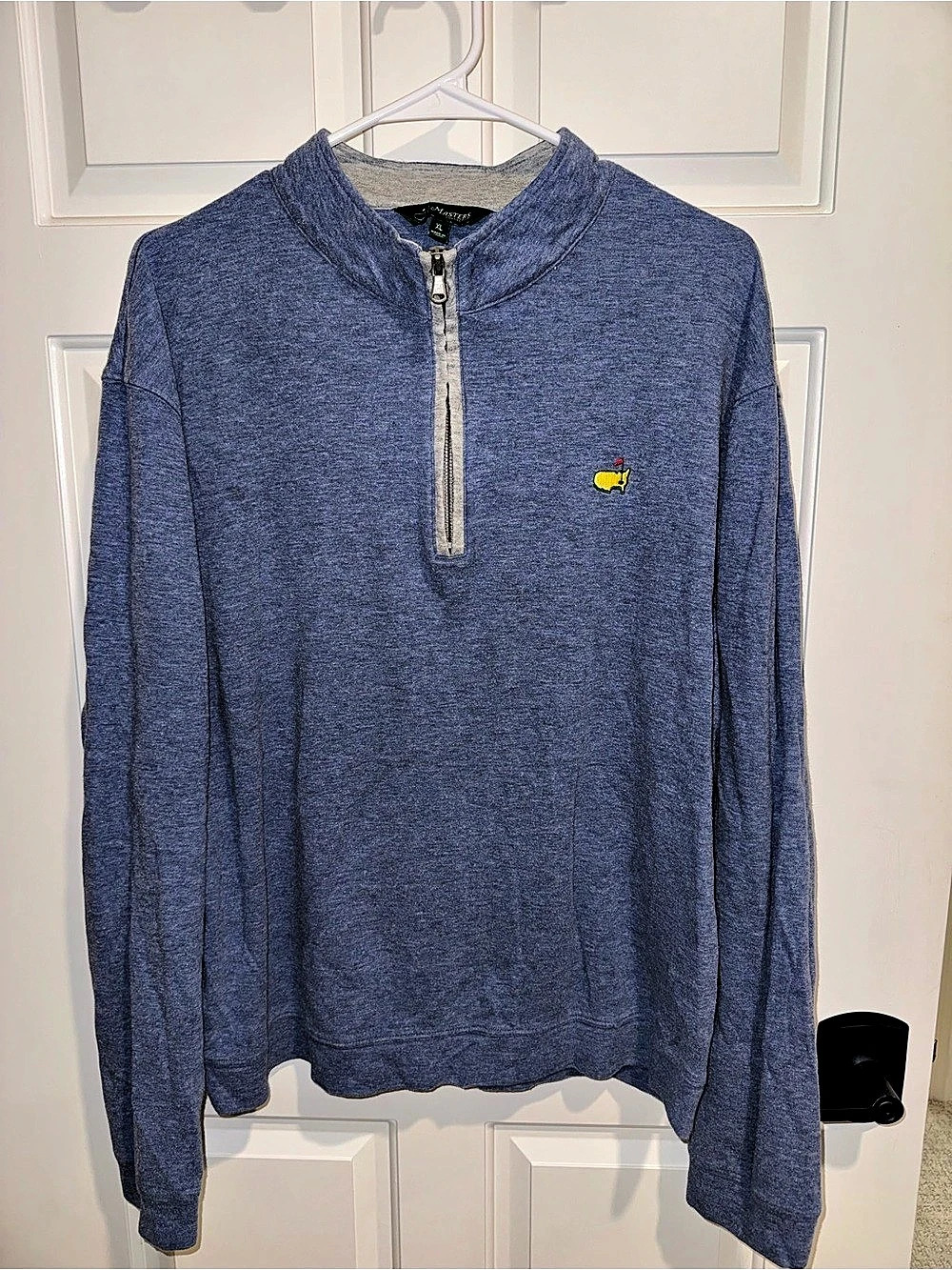 Masters Collection Quarter-Zip Pullover Men's Blue XL Like